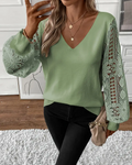 V-Neck Trendy Sweater