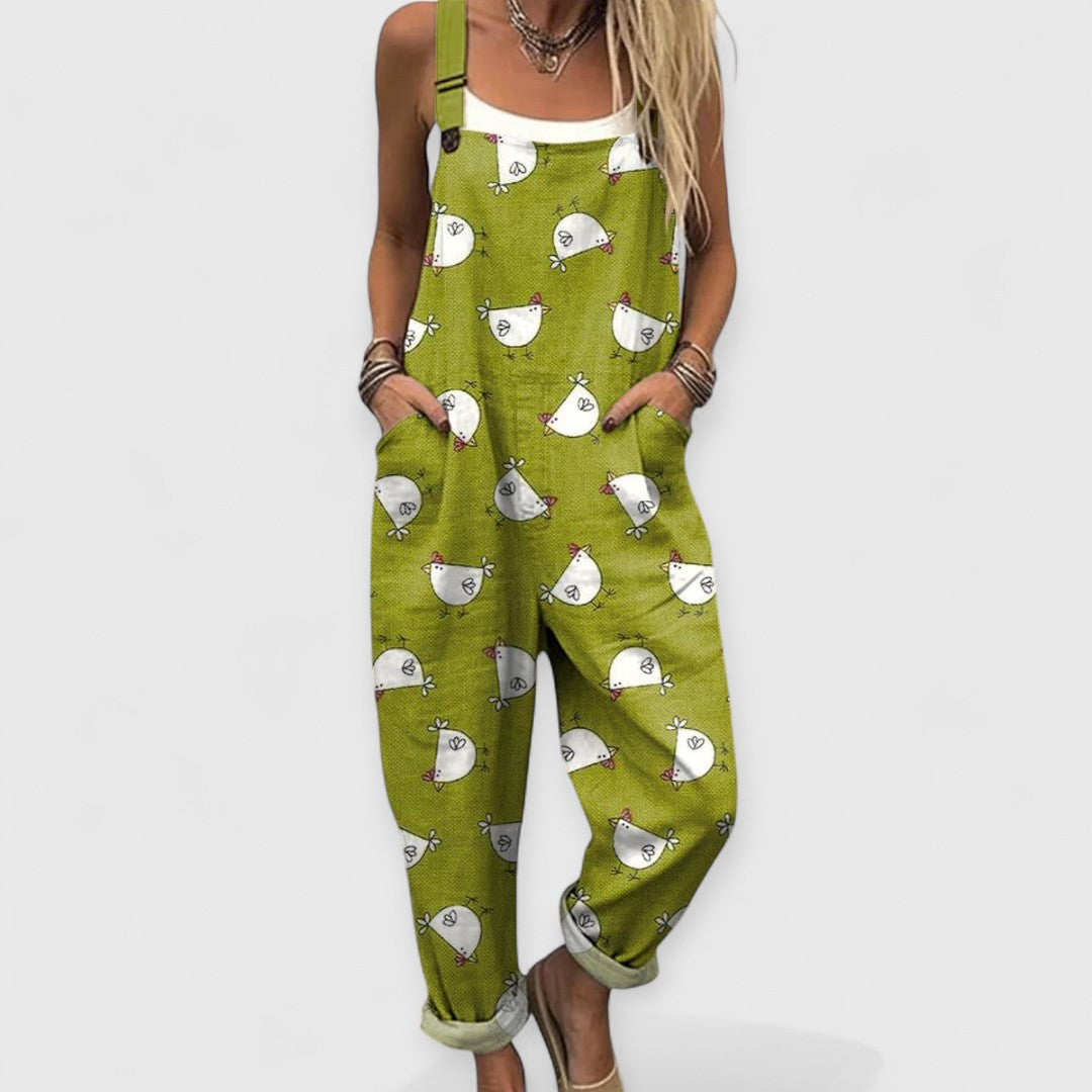 Althea™ | Mono Vintage de Pierna Ancha para Mujeres