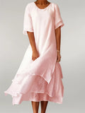 Eloise | Stylish Layered Midi Dress