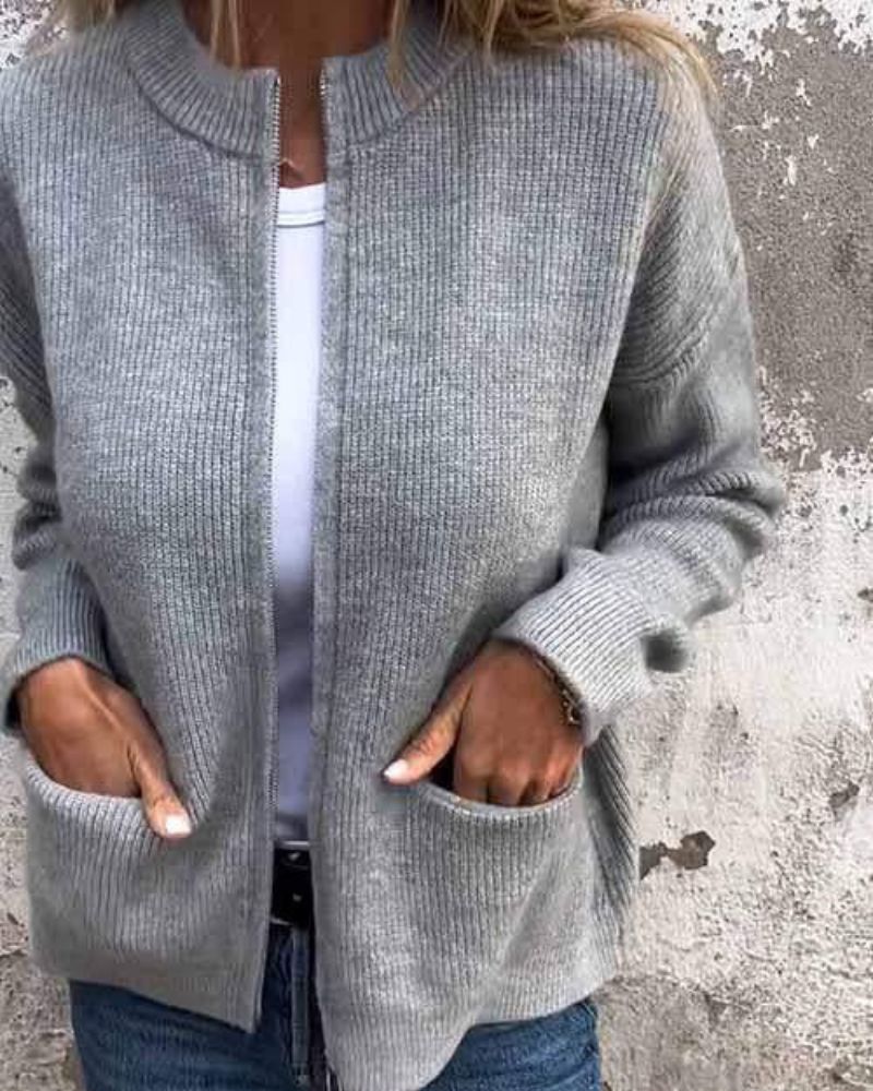 CALIVORA –WOMEN  COTTON KNITTED CARDIGAN