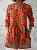 Felicity - Long V-Neck Shirt
