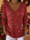 Maria | The Festive V-Neck Sweater to Shine