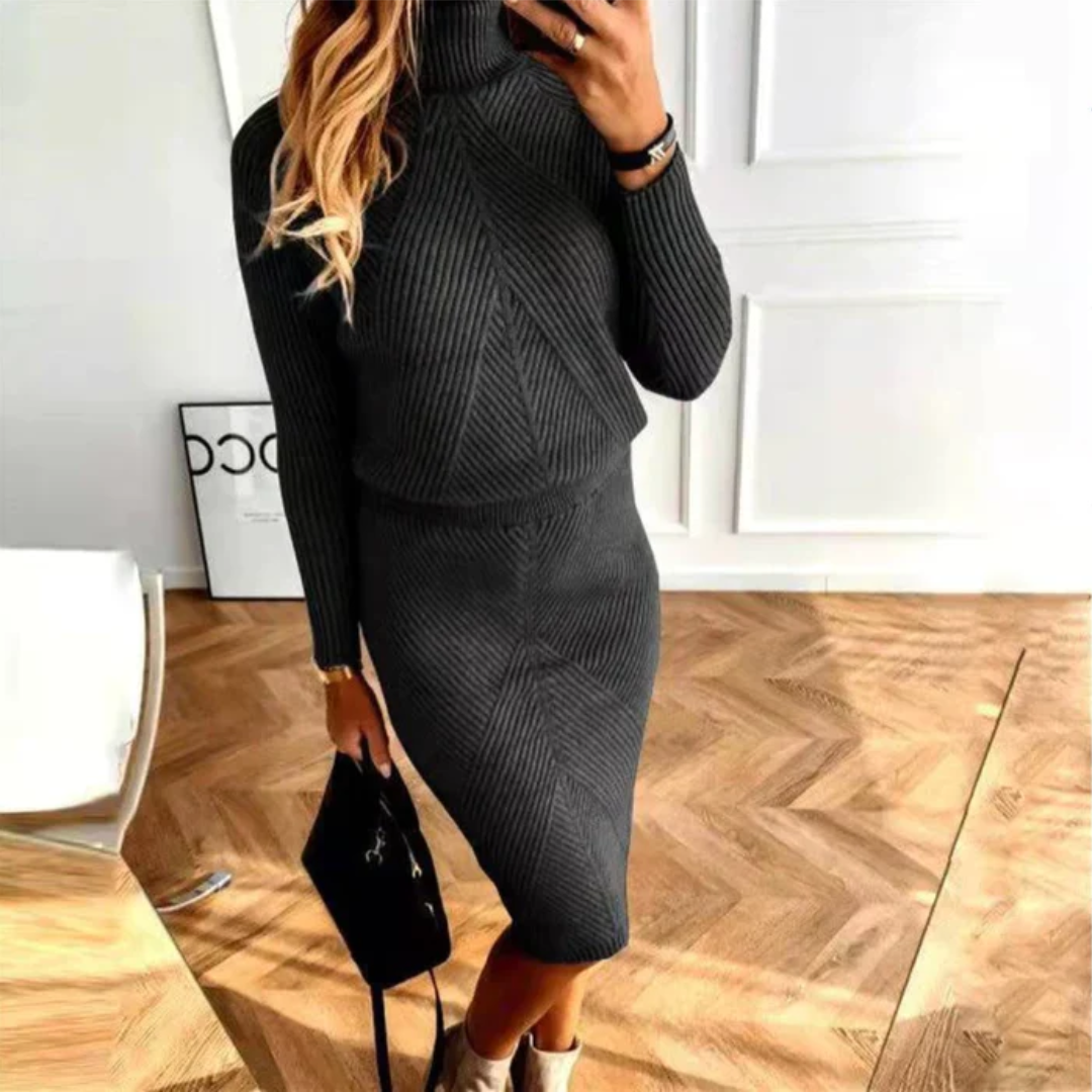 Chloe | Women’s Stylish Comfortable Midi Sweater Dress