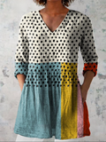 Elowen - Long V-Neck Shirt