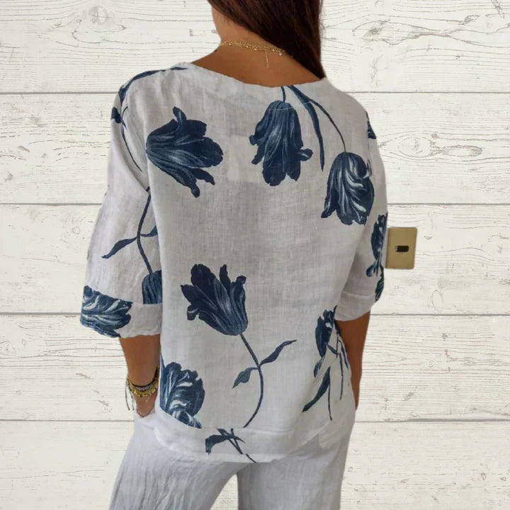 ZARIYA – PRINTED SPRING TUNIC FOR WOMEN