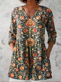 Elara - Long V-Neck Shirt