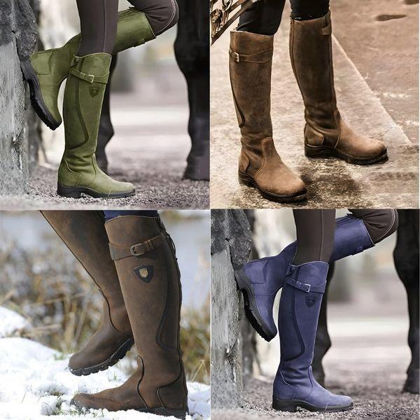 LAUREN | Waterproof Leather Riding Boots