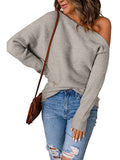Leah - Off-Shoulder Knit Sweater