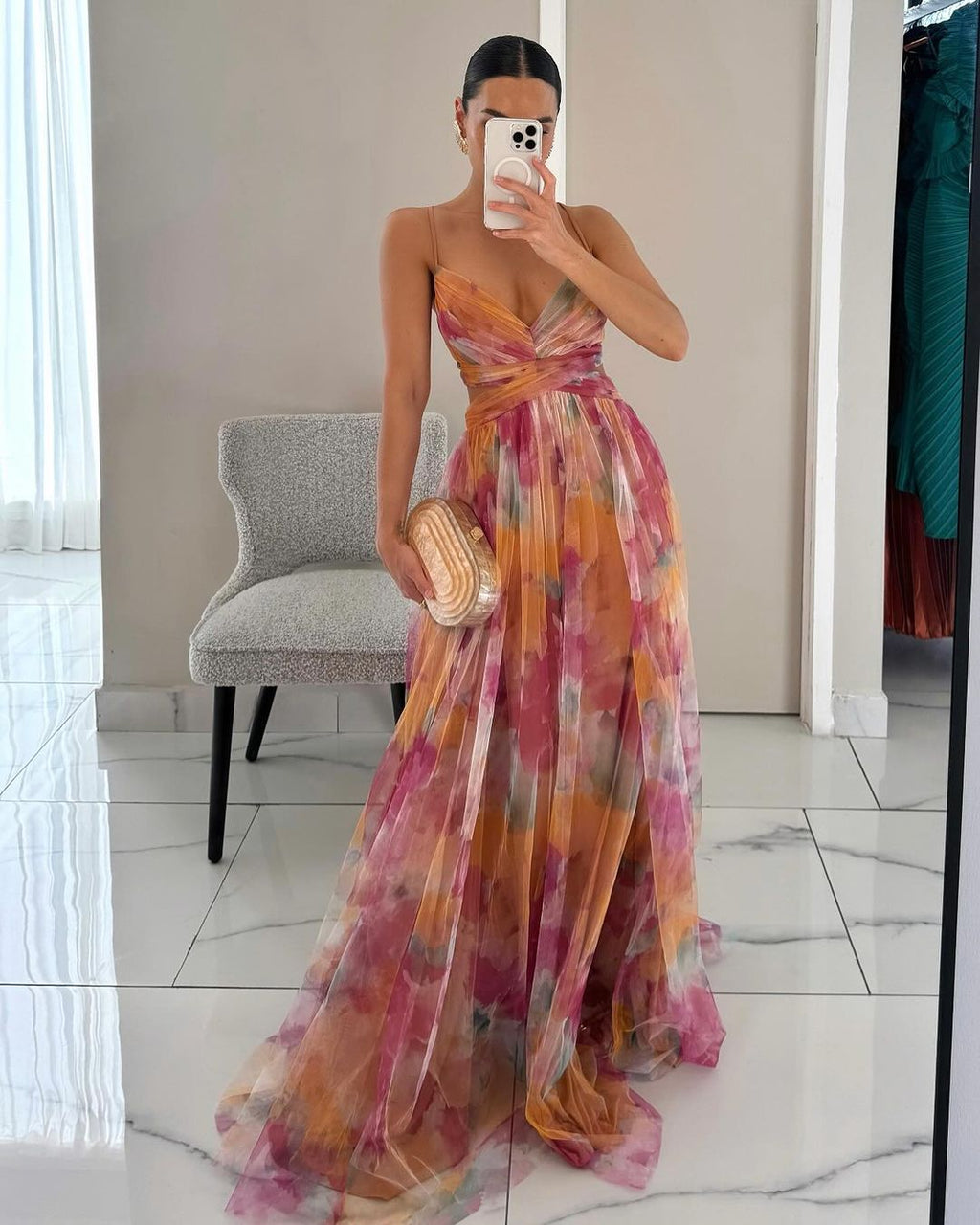 Margaret | Women’s Elegant Floral Maxi Dress