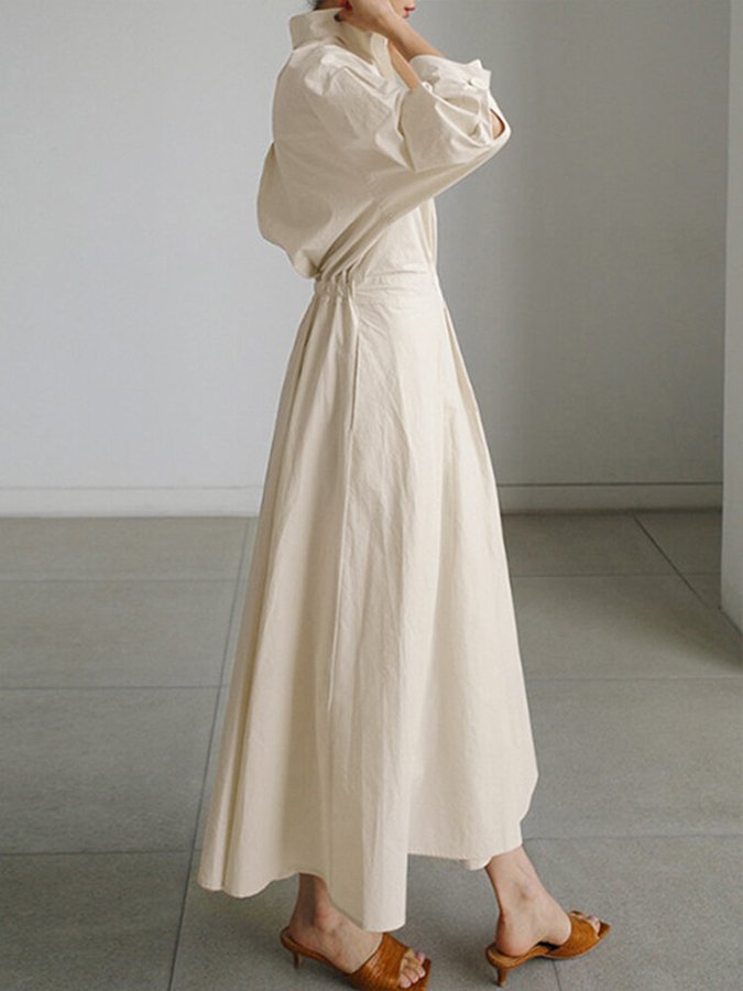 Zara  | Women’s Belted Shirt Maxi Dress