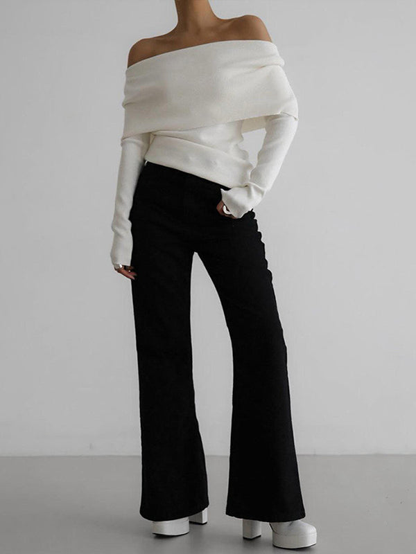 Erica - Off-Shoulder Elegance Sweater
