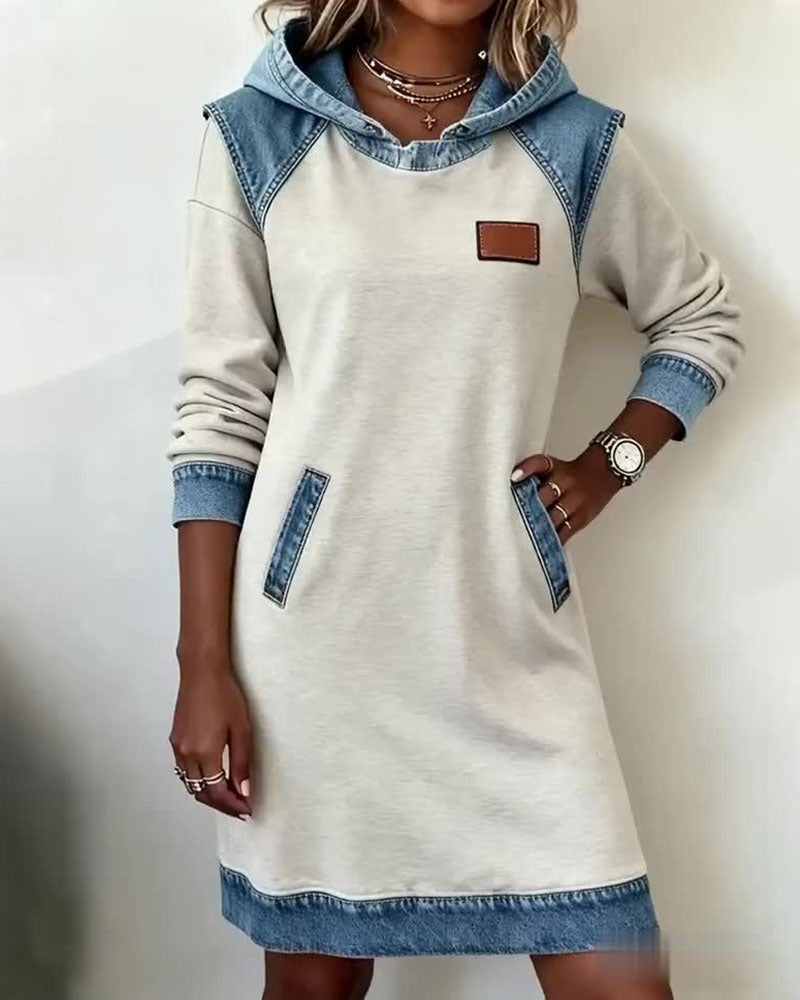 Lara | Denim Dress with Hood