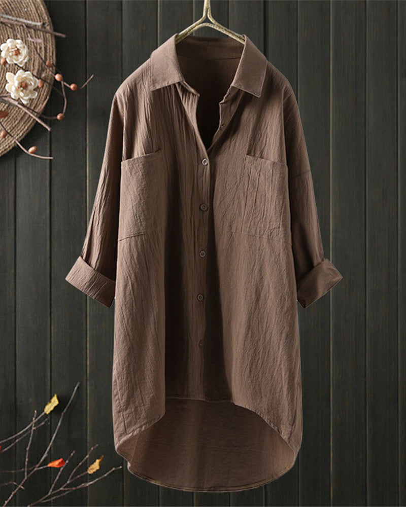 Olivia - Loose Comfy Solid Colour Blouse