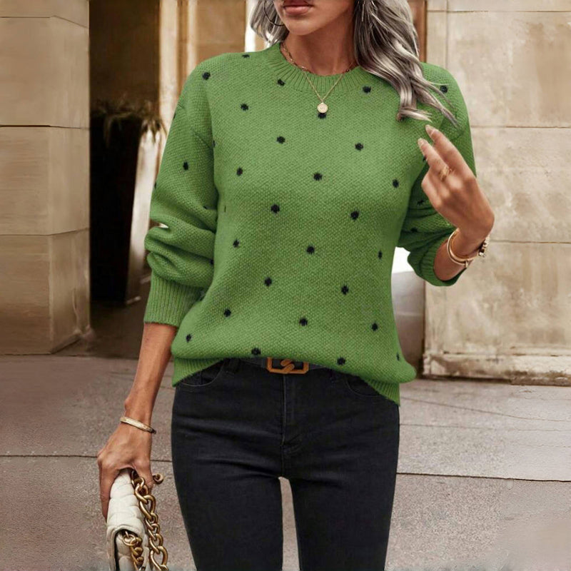 SYLVARAETH – POLKA DOT KNITTED SWEATER
