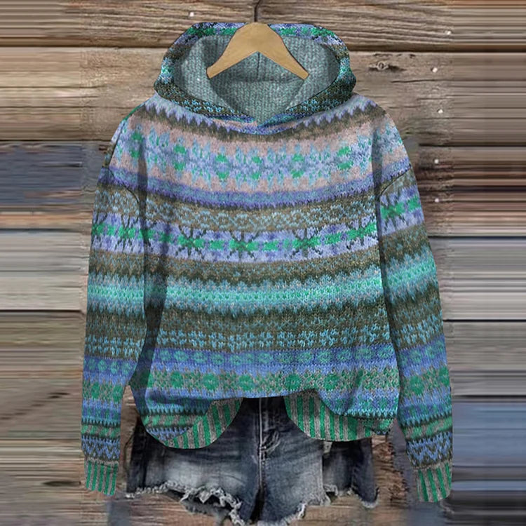 Gaby - Ethnic Retro Hoodie