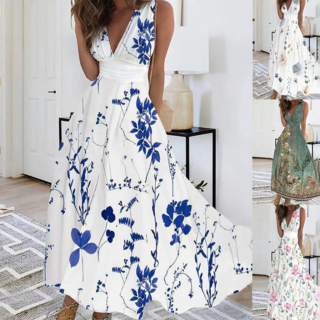 Ivy | Women’s Sleeveless V-Neck Maxi Dress