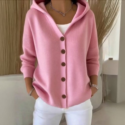 Nylah - Button-Up Hoodie Vest