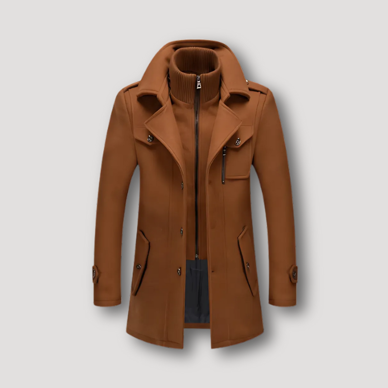 LEIGHTON - MILITARY STYLE TWO-PIECE WINTER TRENCH