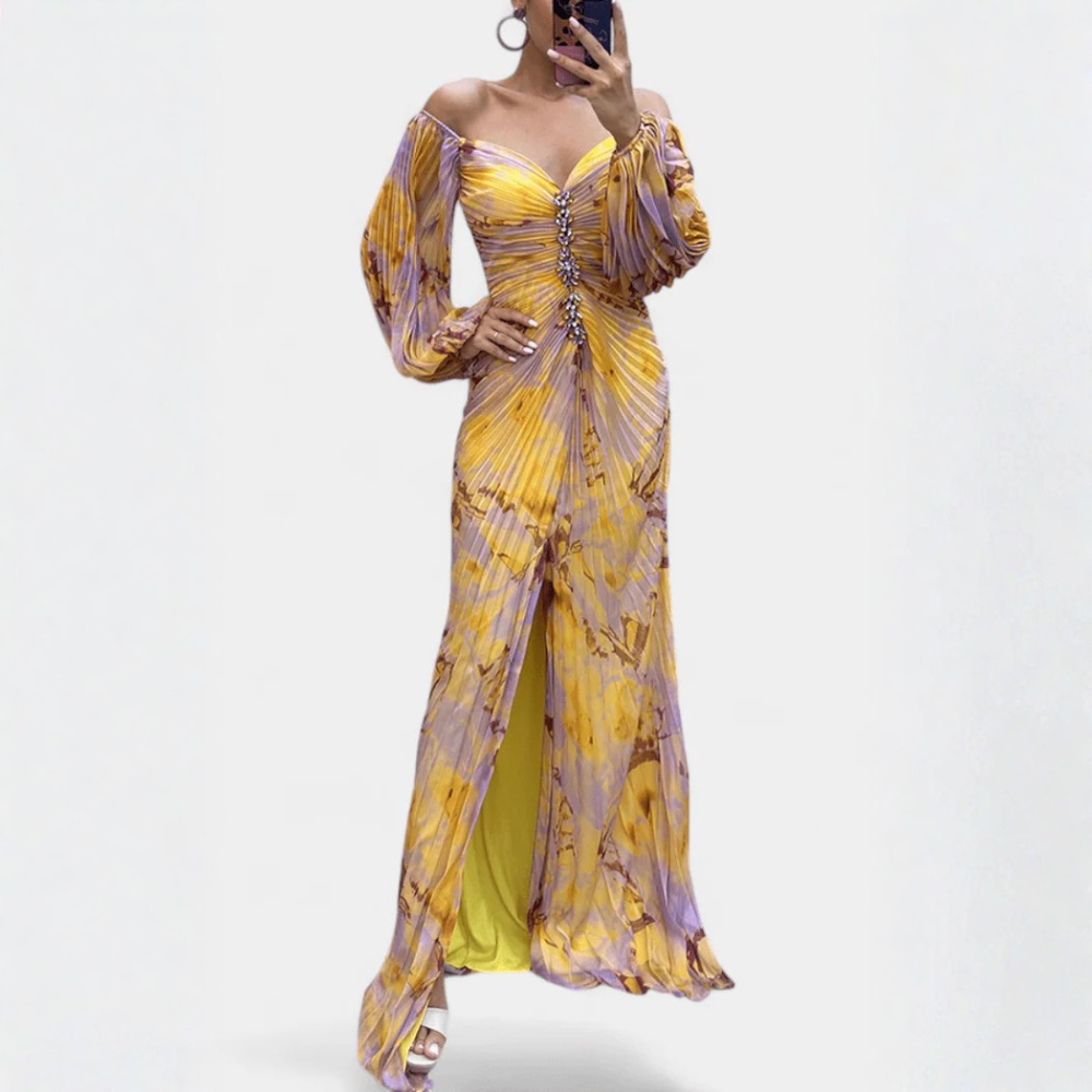 Kirstine | Pleated Maxi Dress