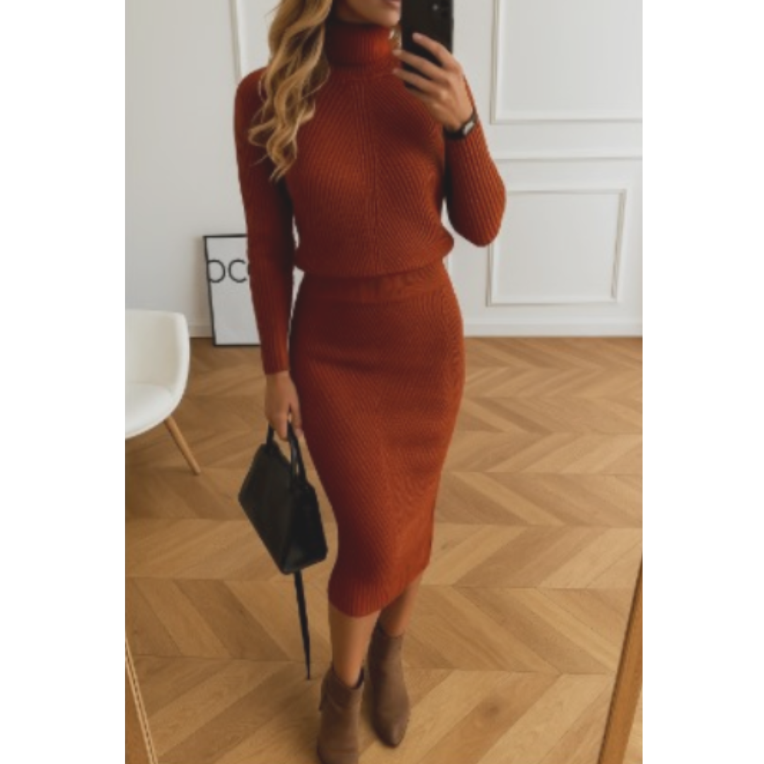 Chloe | Women’s Stylish Comfortable Midi Sweater Dress