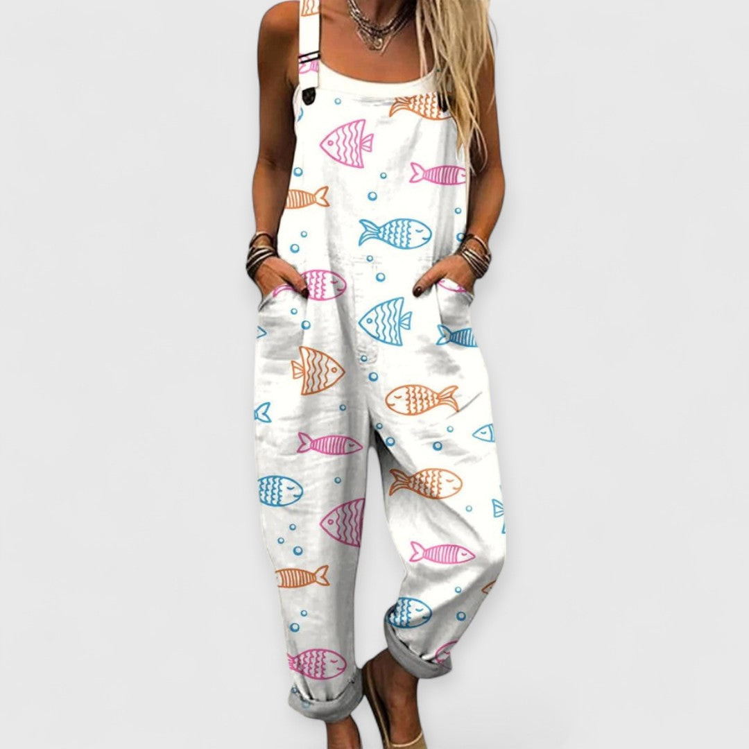 Ella™ | Mono Vintage de Pierna Ancha para Mujeres