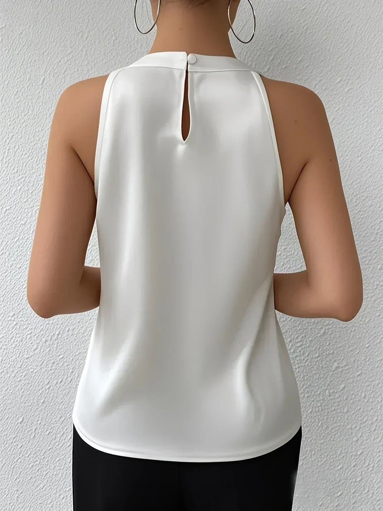 AMIYAH – SATIN HALTER BLOUSE