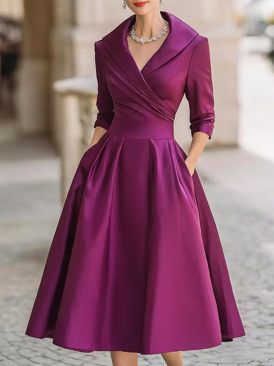 Tessa | Women’s Spring Classic Wrap Midi Dress
