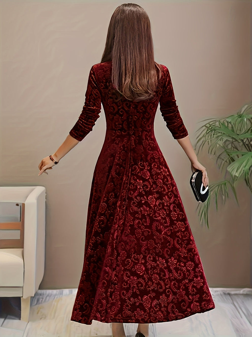 Amelia | Women’s Square Neck Party Dress