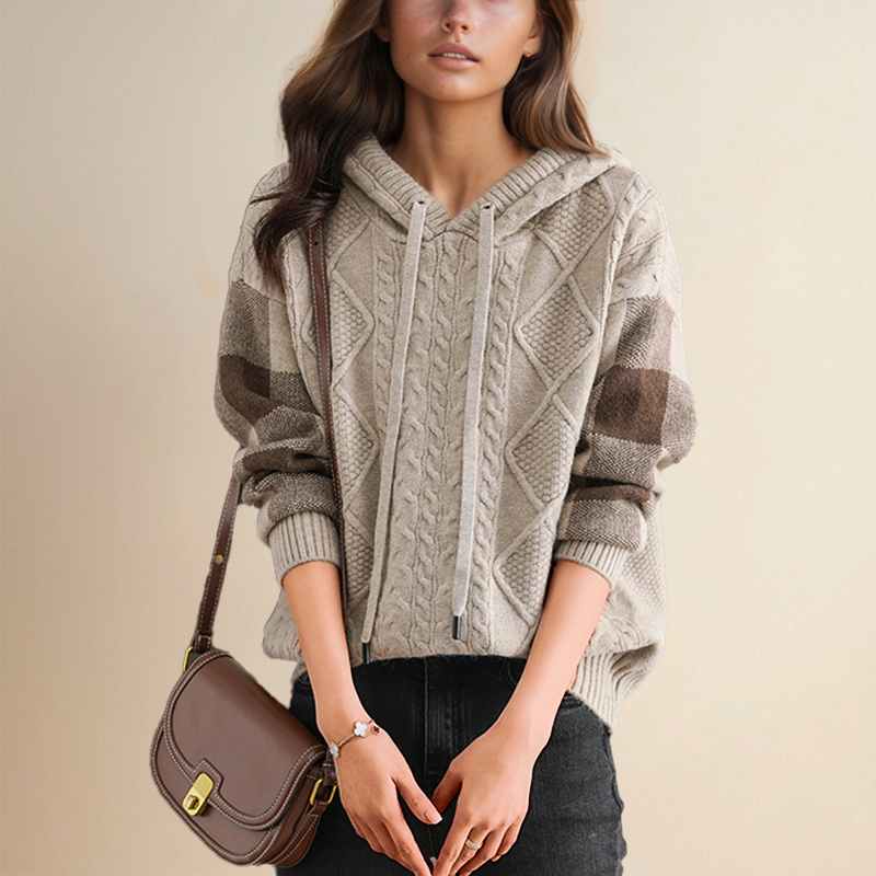 Leonie - Jacquard Hooded Sweater