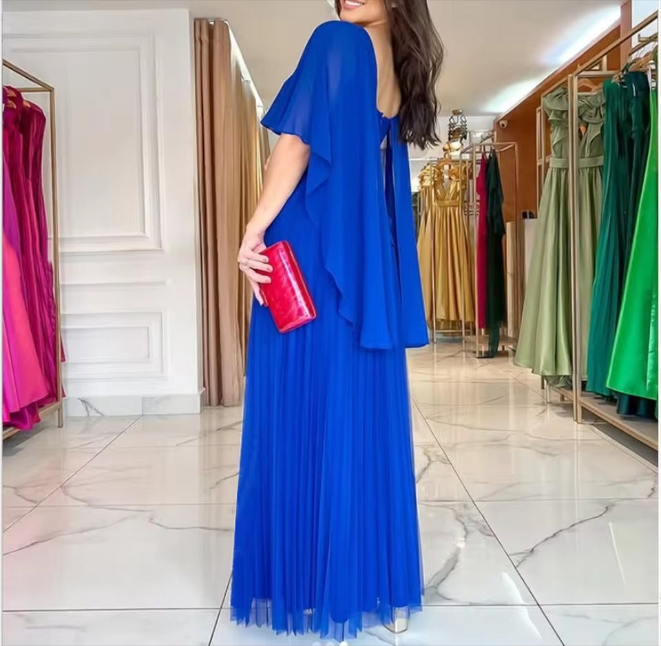 Hazel | Women’s Formal Pleated Floor Length Dress