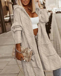 JELONE – EXTENDED LENGTH HOODED CARDIGAN