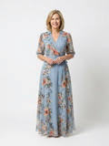 Elowen | Vestido Maxi con Escote en V y Estampado Floral